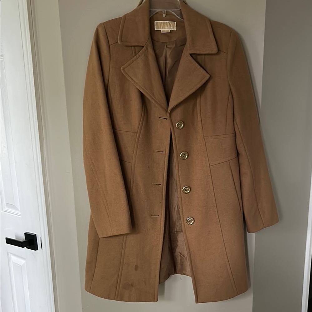 Michael Kors Tan Pea Coat
